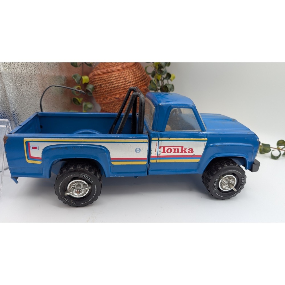 Vintage Blue Tonka XR-101 1970's-80's Pressed Steel Toy Pickup Truck USA Made